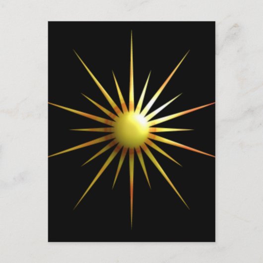 Carte Postale Soleil moderne numérique (Devant)