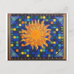 Carte Postale Soleil mosaïque