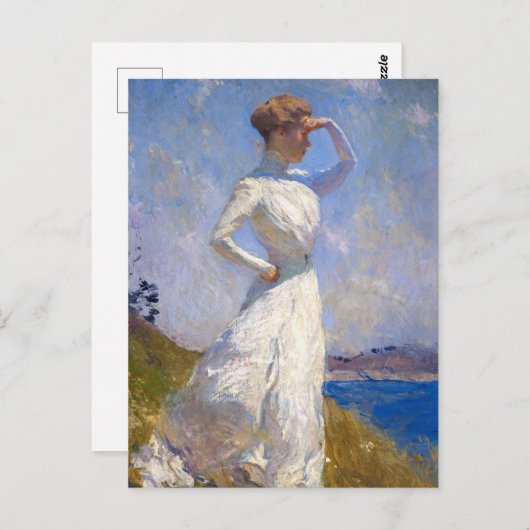 Carte Postale Soleil par Frank Weston Benson (Devant / Derrière)