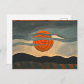 Carte Postale Soleil rouge | Arthur Dove | (Devant / Derrière)