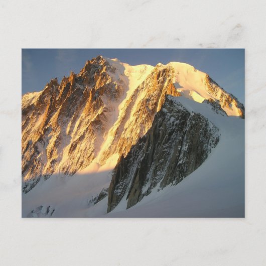 Carte Postale Soleil sur le Mont Blanc (Devant)