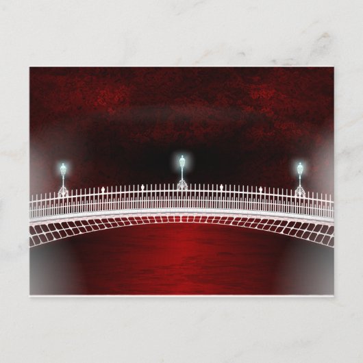 CARTE POSTALE SOLEIL SUR LE PONT HAPENNY (Devant)