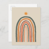 Carte Postale Soleil sur un arc-en-ciel (Devant / Derrière)