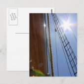 Carte Postale Soleil sur vos voiles (Devant / Derrière)