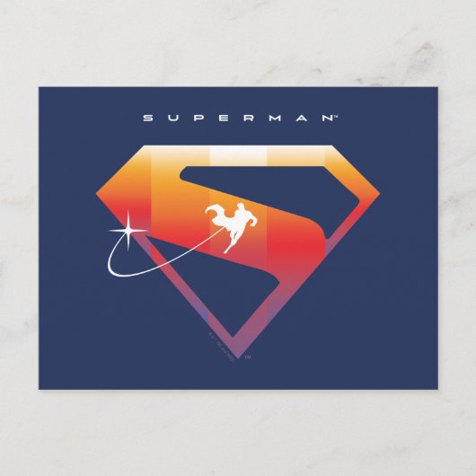 Carte Postale Soleil Tourner Superman Shield (Devant)