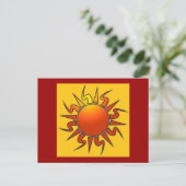 Carte Postale Soleil tribal (Debout devant)