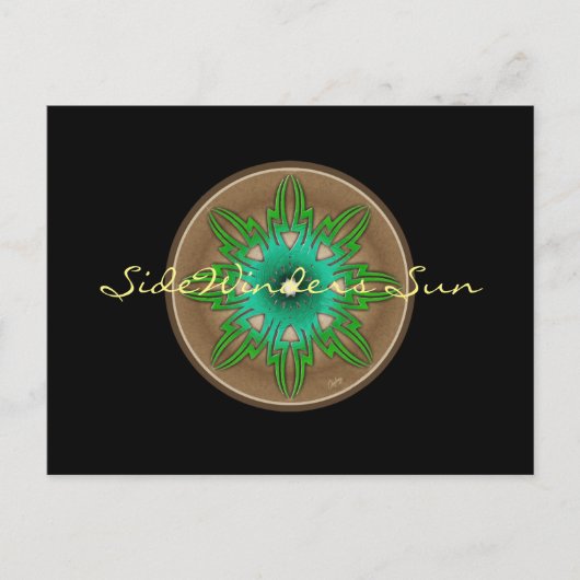 Carte Postale Soleil vert (Devant)