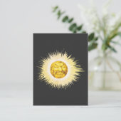 Carte Postale Soleil visage heureux (Debout devant)