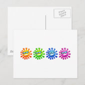 Carte Postale Soleils cool (Devant / Derrière)