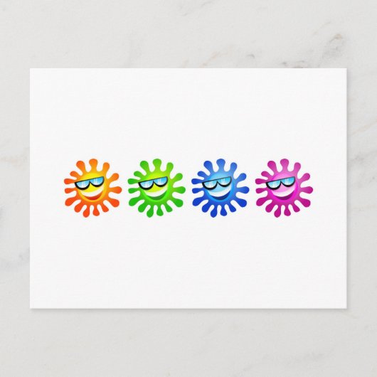 Carte Postale Soleils cool (Devant)