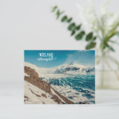 Carte Postale Solheimajokull, Islande (Debout devant)