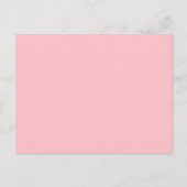 Carte Postale Solid Pink Post Card Personalized Greeting Design (Devant)