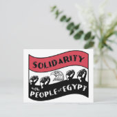 Carte Postale Solidarité avec le peuple d'Égypte (Debout devant)