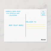 CARTE POSTALE SOLIDARITÉ AVEC L'UKRAINE (Dos)