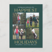 Carte postale Solide Clean Collage Holiday (Devant)