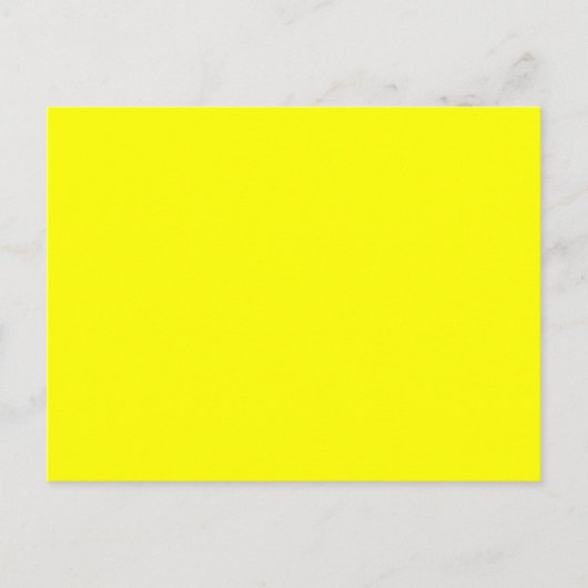 Carte Postale Solide Jaune Clair Parfait Pour Un Message Gai (Devant)