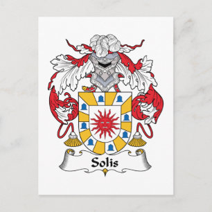 Carte Postale Solis Family Crest