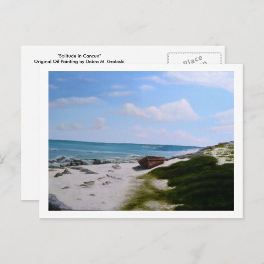 Carte Postale Solitude à Cancun (Devant / Derrière)