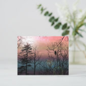 Carte Postale Solitude du coucher du soleil Imaginaire du paysag (Debout devant)