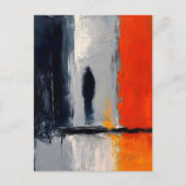 Carte Postale Solitude – Figure Abstrait dans le Silence Urbain (Devant)