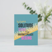 Carte Postale Solitude Introspection Introvert Nietzsche quote (Debout devant)