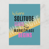 Carte Postale Solitude Introspection Introvert Nietzsche quote (Devant)