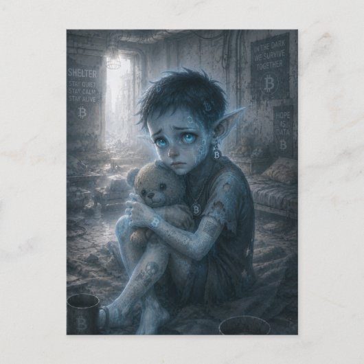 Carte Postale Solitude / Orphelin / Abri antiatomique (Devant)