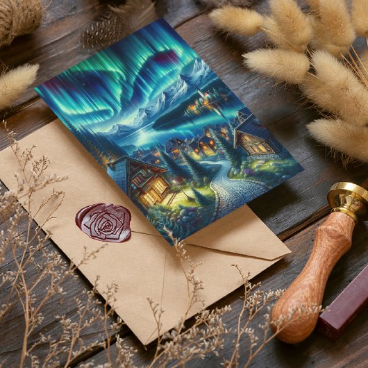 Carte Postale Solitude Sérénité : Cabine au milieu des bois ench