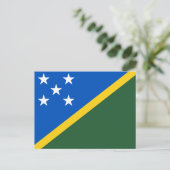 Carte Postale Solomon Islands Flag (Debout devant)