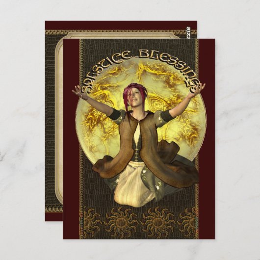 Carte postale Solstice Blessures (Devant / Derrière)