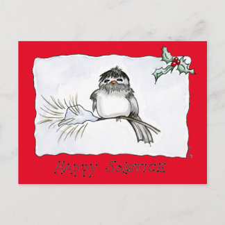 Carte Postale Solstice Chickadee