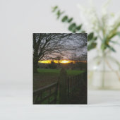 Carte Postale Solstice coucher de soleil (Debout devant)