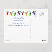 Carte Postale Solstice de Birch d'hiver/Carte postale Yule (Dos)