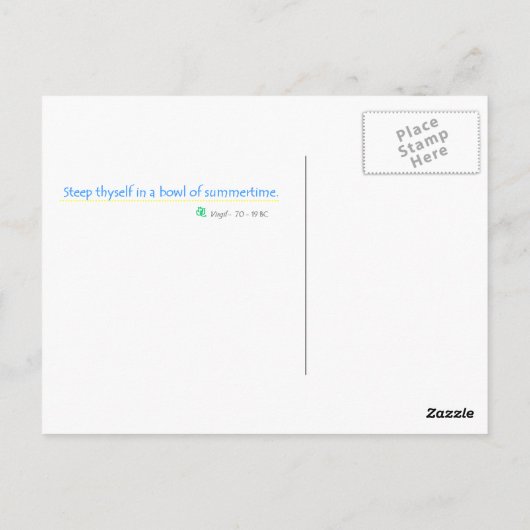 Carte Postale Solstice d'été (Dos)