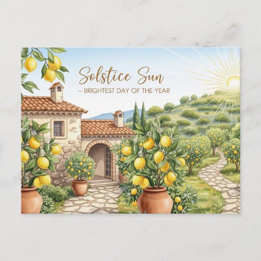 Carte Postale Solstice d'été (Devant)