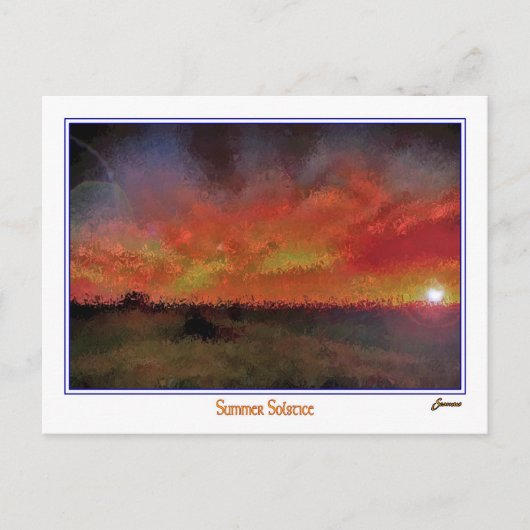 Carte Postale solstice d'été (Devant)