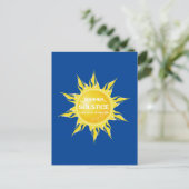 Carte Postale Solstice d'été bleu le plus long jour de l'année (Debout devant)