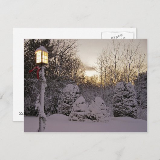 Carte Postale Solstice d'hiver (Devant / Derrière)