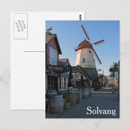 Carte Postale Solvang géniale ! (Devant / Derrière)