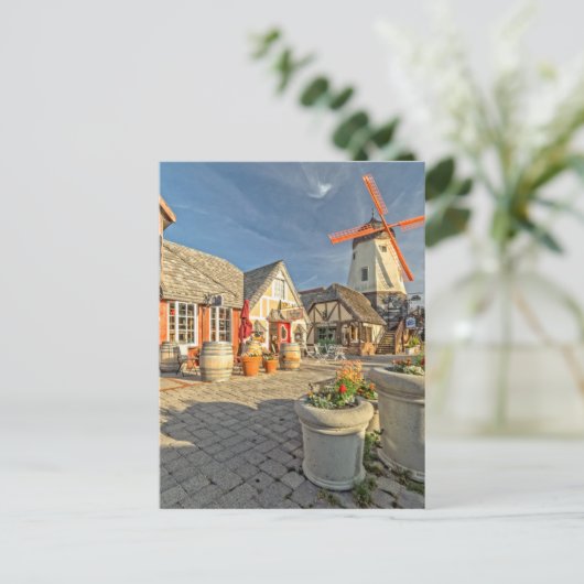 Carte Postale Solvang Windmill View (Debout devant)