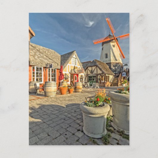 Carte Postale Solvang Windmill View (Devant)