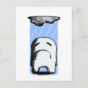 Carte Postale Sombre avec risque de pluie