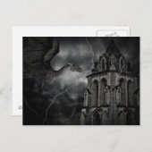 Carte postale sombre et orageuse (Devant / Derrière)
