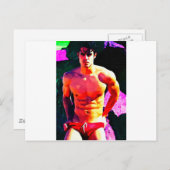 Carte Postale Sombre et rouge (Devant / Derrière)