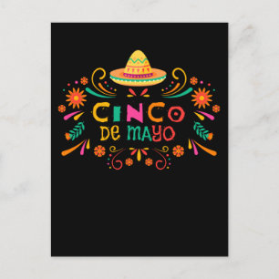 Carte Postale Sombrero Mexicaine Fiesta Happy Cinco De Mayo