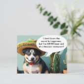 Carte Postale sombrero perro mème (Debout devant)