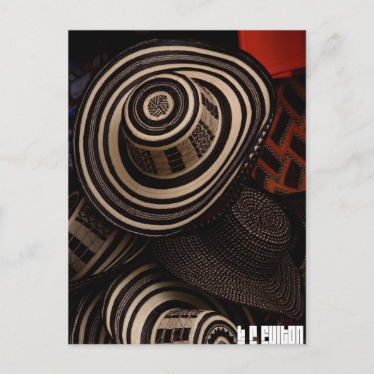 Carte Postale Sombrero Vueltiao : postcard (Devant)