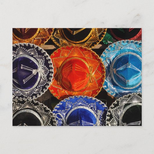 Carte postale Sombreros mexicain (Devant)