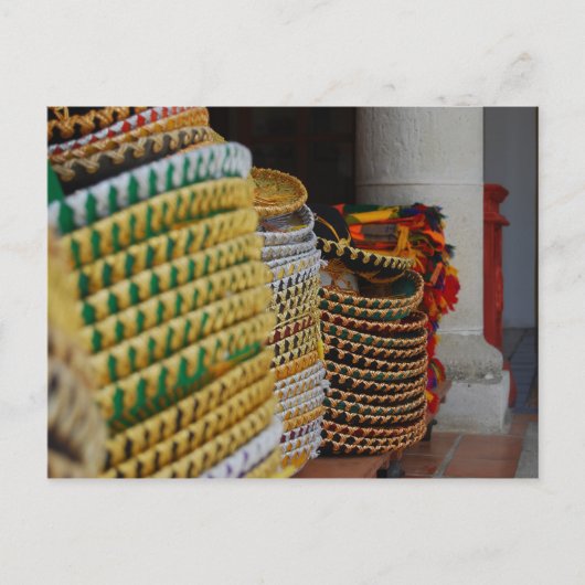Carte Postale Sombreros mexicains (Devant)