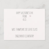 Carte Postale Some Bunny Loves You - Jolies Valentines de Classe (Dos)